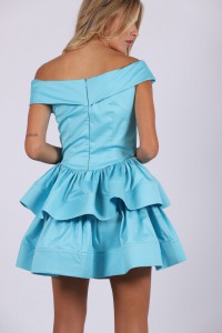 VESTIDO BARDOT AZUL