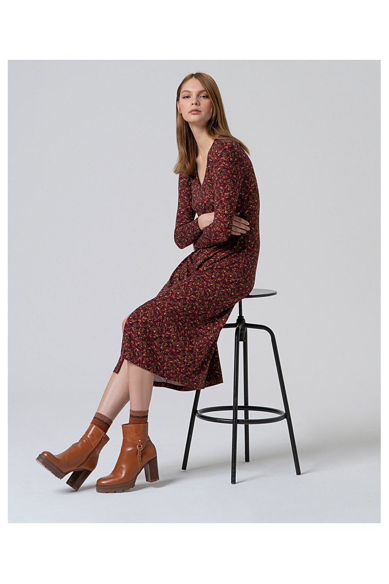 VESTIDO MIDI ESTAMPADO