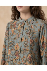 BLUSA FLUIDA CON FRUNCES