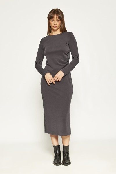 VESTIDO MIDI DRAPEADO