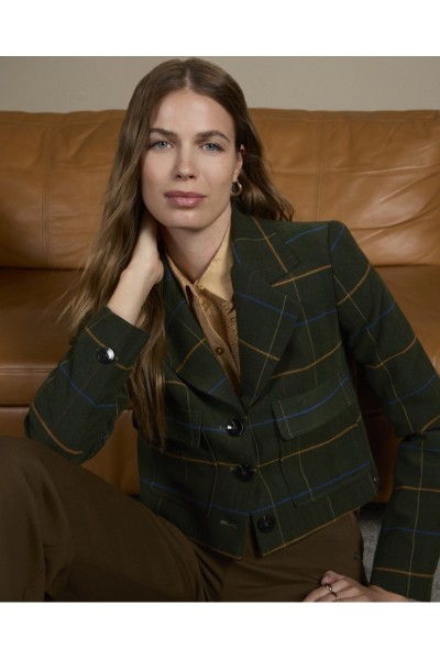 BLAZER CROPPED CUADROS